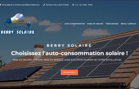 Création du site Berry Solaire par Berry Web